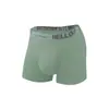 Ropa Interior Masculina al por Mayor Transfronteriza Suave Cinturón con Letras Hello Cómodo Transpirable Energético Cintura Media Calzoncillos Boxer para Hombre
