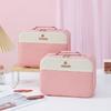 Bolsa Cosmética de Cuero para mujer caja de almacenamiento de gran capacidad estuche cosmético portátil bolsa de almacenamiento de cosméticos de aspecto elegante al por mayor