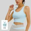 Top de Yoga Color Block com Costas Nadador à Prova de Impacto para Alta Intensidade, Sutiã Fitness para Mulheres com Bojos Removíveis, Sutiã Esportivo