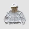 Sudadera con capucha deportiva de estilo americano de moda bordada con letras, personalizada para otoño e invierno, para hombres y mujeres, pantalones de pierna ancha holgados de alta costura