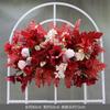 Boda Nueva Boda Auditorio Flecha Maceta Arte Floral Simulación Flor Colgante Camino de Flores Esquina de Flores Rojo Grande Utilería China