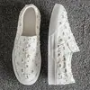 Moda Masculina Trendy Primavera y Verano 2026 Versátil Suela Suave Cómodos Transpirables Slip-On Casuales Lona Tenis Zapatos de Hombre