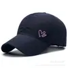 Perforadora de agujeros cruzados con tapa gorra de béisbol mujer versión coreana sombrero de protección solar con visera sombrero de malla transpirable gorra plana para hombre de comercio exterior