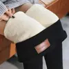 Leggings Gruesas con Forro Polar Estilo Coreano para Otoño e Invierno para Mujer, Ajustadas, para Uso Exterior, Pantalones Skinny Ajustados, Cintura Alta Elástica, Pantalones Cálidos para Mujer