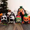 Bolsa de Caramelo de Tela Cepillada para Halloween Escenario Decoración de Ventana de Hotel Centro Comercial Bolsa de Halloween