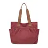 Bolsa Tote de Lona Nova Tendência 2026, Bolsa de Ombro de Grande Capacidade para Mulheres, Simples e Versátil para Estudantes e para o Dia a Dia