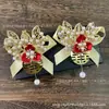 Corsage de Boda de Estilo Chino de Alta Calidad Flor de Muñeca para Boda Productos de Boda de Estilo Occidental Flor para Ceremonia de Apertura
