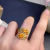 Anillo Fanta Natural, Alta Claridad, Fuego Brillante, Piedra Suelta Tamaño 5*7mm, Exquisitamente Incrustado en Plata de Ley S925