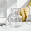 Vaso de Vidro Transparente Estilo INS Nórdico Europeu e Americano Pastoral para Cultivo em Água ou Inserção de Buquês Secos e Frescos, Calibre Grande, para Casa