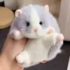 Pelúcia de Hamster Dourado Macia Fofa Boneca Rato Curativa Saco para Apertar Alívio de Estresse Chaveiro Presente