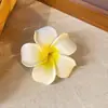 Pinza para el Cabello de Flor Amarilla para Estilo de Vacaciones de Verano en la Playa, Fotografía, Ambiente de Viaje, Pinza de Pato, Pinza para Coleta Baja, Pasador