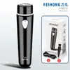 Feihong FH012 Mini Afeitadora Eléctrica para Hombre Recargable Cabezal de Corte Automático Lavable Portacuchillas Oso