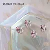 Explosiones Clavo de Diamante Forma de Dado Joyería Brillo Blanco Rosa Fondo Puntiagudo Cristal Acabado Bola de Diamante Accesorios para Uñas