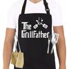 Delantal de poliéster con cuello halter y letras, ropa de trabajo para restaurante, delantal de cocina para el hogar, venta al por mayor, personalizado, gran oferta transfronteriza de Amazon