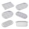 Caja de Almacenamiento de Placa de Espejo de Pegamento de Cristal para Fabricante Molde de Silicona de Placa Plana de Fondo Redondo Rectangular Ovalado