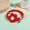 Collar de Flor de Felpa para Mascotas Collar de Alas de Ángel Collar de Campana para Gato Mascota Gato Perro Universal Collar Lindo