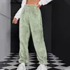 Pantalones de terciopelo de doble cara para mujer otoño 2024