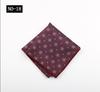 Lenço de Bolso Masculino Vinho Padrão Noivo Casamento Lenço Pequeno de Mão Lenço de Peito em Estoque