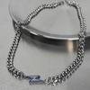 Collar de rayo para hombre acero de titanio para todo el cuerpo que no se desvanece simple para todo combinar cadena cubana accesorios de moda urbana joyería de alta gama