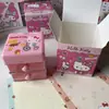 Caja de Almacenamiento Multifuncional Sanrio Gato Kitty Plato de Almacenamiento Cadena de Cuentas Joyería Papelería Caja de Almacenamiento de Cajón