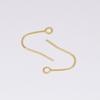 Aretes Venta al por Mayor DIY Accesorios Hechos a Mano Chapado en Cobre Color Conservación del Color Oro 14K Francés Oro Real 18K Gancho en Forma de U Gancho para Oreja