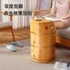 Cubeta de Cedro para Pies Cubeta de Madera para Piernas Hogar Cubeta Alta y Profunda Madera Maciza Madera Masaje Fumigación Cubeta para Baño de Pies Lavabo para Lavar Pies
