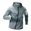 Jaqueta de Corrida Masculina Primavera Corta-vento À Prova de Vento Treinamento Primavera e Outono Roupa Esportiva Impermeável Prova d'Água Secagem Rápida Exterior com Capuz Jaqueta de Ciclismo