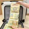 Bolsa de almacenamiento para viajes, bolsa colgante de malla multiusos portátil para ropa interior, calcetines, tres en uno para clasificar y organizar