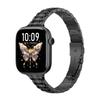 Adecuado para Apple Watch 9/S10/Ultra S11 Reloj Banda de Acero Adelgazante de Cinco Eslabones Correa Metálica de Acero Inoxidable