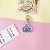 Chaveiro de Urso Coração Girly Japonês e Coreano Celeb da Internet Coelho Desenho Animado Fofo Pingente de Bolsa Pingente de Conjunto de Fones de Ouvido Simples
