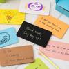Caja de Color Tarjeta Pequeña en Blanco Graffiti DIY Tarjeta de Palabra en Inglés Engrosada Cuadrada Memo Mensaje Ins Cartón Rígido