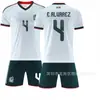 2526 Copa del Mundo No. 14 Jersey de Casa Blanco 9 Raul 22 Losano México Uniforme de Fútbol de Visitante Conjunto