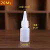 Botellas graduadas de boca fina de 30 50 100 ml, botellas aplicadoras de pintura, botellas dispensadoras de líquidos, botellas de embalaje, botellas de reactivos vacías