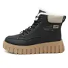 Zy12266 Sapatos Grandes de Algodão do Nordeste para Mulheres, Botas de Algodão Espessadas com Forro de Lã para o Inverno, Novo Modelo 2025, Sapatos de Cano Alto Quentes e Antiderrapantes para Mulheres