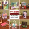 Venta Directa de Fábrica Bolso de Mano Bolsa de Embalaje de Plástico Transparente de PVC Bolsa de Regalo para Souvenir Boda Dulces Boda Té con Leche Vino Tinto