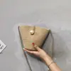 Bolso Cubo Tejido Estilo Mori Bolso de Mujer Nuevo Verano 2020 Bolso Tejido de Paja Bolso Cruzado Estilo Coreano Bolso de Hombro Cruzado Versátil