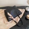 Bolsa Tote de Ombro Grande Capacidade Moda Estilo Coreano Popular Bolsa Feminina 2024 Nova Primavera Simples Tendência Bolsa de Ombro para o Dia a Dia