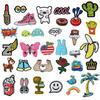 Conjunto de Patches Bordados Transfronteiriços para Roupas, Jeans, Jaquetas de Pluma, Patches Decorativos de Desenho Animado, Patches de Reparo, Patches para Buracos