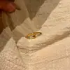 Anel Estrela Cintilante de Diamante Popular do Xiaohongshu Anel de Dedo Indicador Aberto Anel Único de Nicho High-End Peça Única Dropshipping