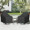 Funda impermeable para sillón reclinable giratorio de exterior de Amazon, resistente al viento, 2 piezas