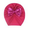 2022 Europeu e Americano Novo Bebê Desossado Pullover Cap Crianças Bow Hood Baby Hat