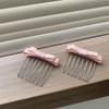 Pente de Cabelo Infantil com Laço Acessório de Cabelo Franja Lateral Ferramenta para Organizar o Cabelo Ornamento para Cabelo da Testa Pente Reverso Grampo de Cabelo Presilha de Cabelo