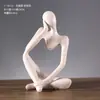 Enfeites Criativos de Personagens Abstratos em Resina Decoração Moderna para Casa Sala de Estar Entrada Peça de Arte Enfeites de Mesa de Escritório