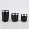 Termo portátil de acero inoxidable 304 de tres piezas para coche, taza de café para exteriores, nuevo, transfronterizo