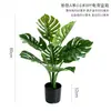 Monstera deliciosa artificial, una planta en maceta de lujo minimalista de alta gama para decoración de oficinas y exhibición en el suelo de salas de estar, una planta de árbol artificial biónica.