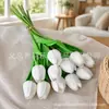 Flores Artificiales de Tulipa de PU con Tacto Realista, Ramo Hidratante Flores Decorativas, Flores Falsas para Decoración del Hogar, Adornos para Sala de Estar, Fabricante Transfronterizo