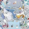 54 novos adesivos de tubarão Jeff para graffiti de fronteira, decoração de personalidade da moda, adesivos à prova d'água para celular, atacado