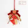 Flores Artificiais para o Ano do Cavalo, Frutas Vermelhas de Azevinho, Enfeites Pendentes de Frutas da Fortuna, Decorações de Porta, Laço Estilo Chinês