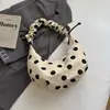 Bolso cruzado pequeño de moda estilo francés para mujer, nuevo de moda verano 2026, bolso de hombro de lunares, ligero para salidas