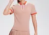 Novo Top Esportivo de Verão Feminino Slim Respirável Fitness Camiseta Alta Qualidade Tênis Golfe Manga Curta Camisa Polo